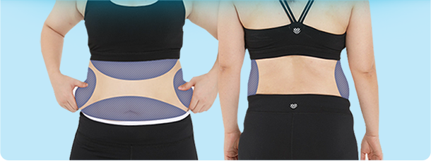 ภาพแสดงไขมันหน้าท้องลดลงหลังทำ V-Logic Body PT