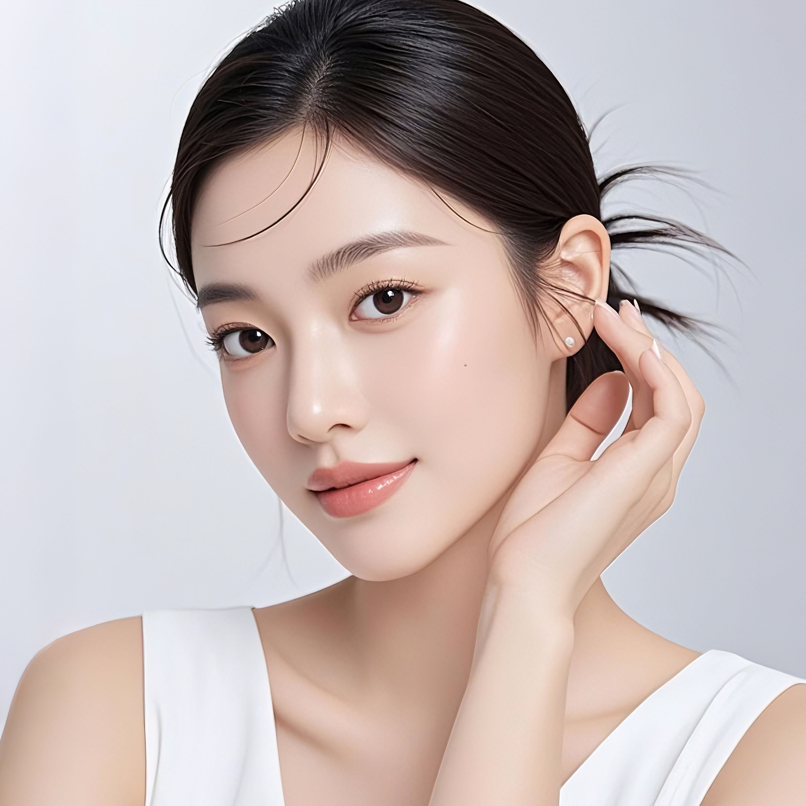 นางแบบหลังทำ 4 หัตถการปรับรูปหน้า ID คลินิก