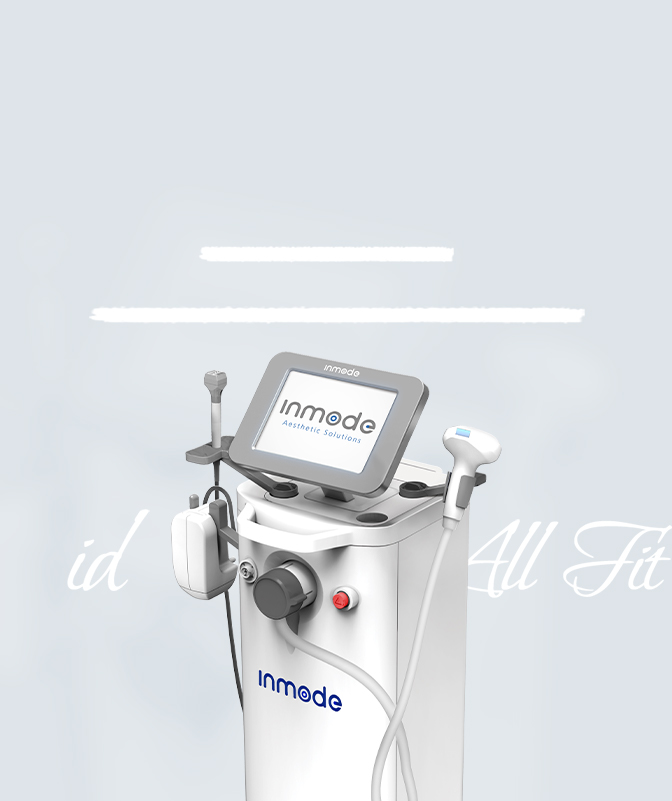 ภาพเครื่อง InMode ID Allfit ที่ ID Clinic พร้อมข้อความตัวเขียน