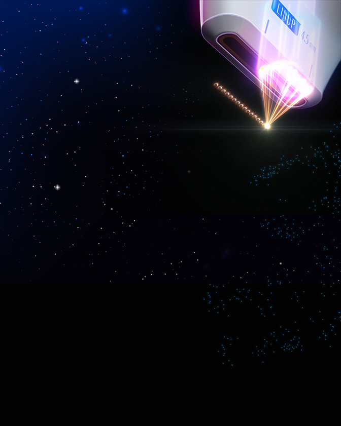 ภาพอธิบายวิธีที่ Shrink Universe รุ่นอัปเกรดส่งพลังงานอัลตราซาวนด์ไปยังชั้นเซลล์ผิวอย่างแม่นยำ