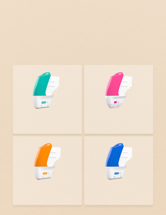 ภาพตลับหัวอุปกรณ์ Shrink Universe Ultra F ที่ใช้สำหรับยกกระชับเส้นขอบใบหน้าที่หย่อนคล้อย