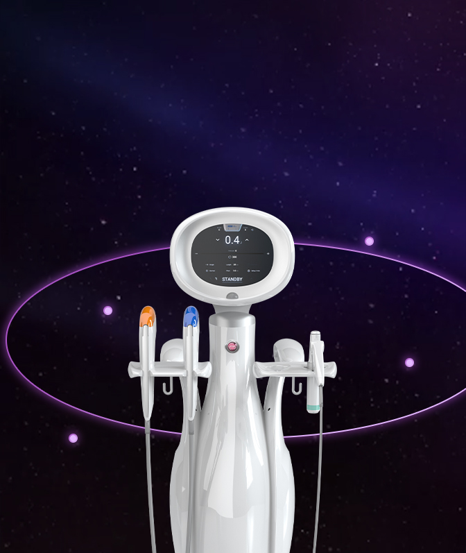 ภาพเครื่อง Shrink Universe ที่ติดตั้งตลับหัวอุปกรณ์ทั้งหมดแล้ว