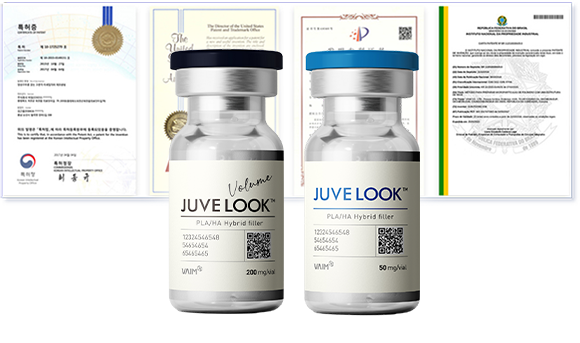 แอมพูล Juvelook และ Juvelook Volume ที่ได้รับการรับรองจาก FDA พร้อมภาพใบรับรอง