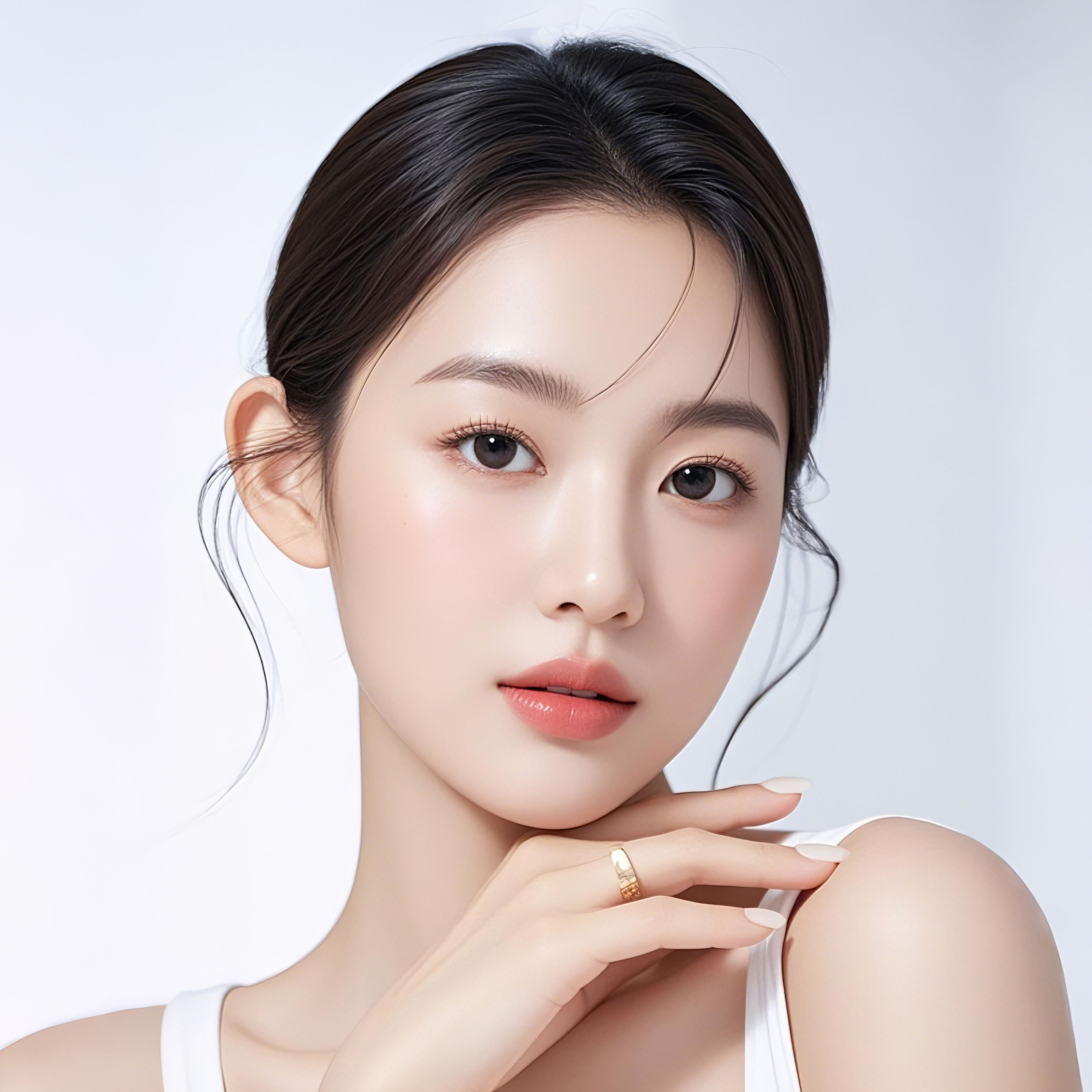 นางแบบที่มีผิวฟื้นฟู ยืดหยุ่น และสมดุลน้ำมันหลังทำ Rejuran Healer